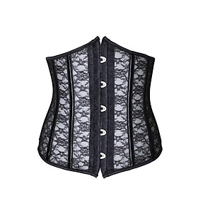 Eo Huấn Luyện Tập Toàn Thân Áo Underbust Gothic Corset Top Định Nữ Bụng Vỏ Bọc Giảm Béo Ren Áo Ngực Nịt - XS