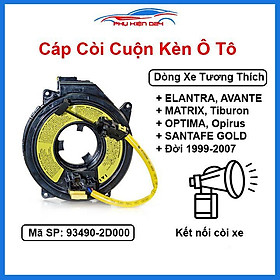 Cáp còi cho xe ELANTRA, AVANTE, MATRIX, Tiburon, OPTIMA, Opirus, SANTAFE GOLD 1999-2007 Mã 93490-2D000