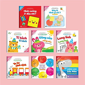 Fullset Ehon Nhật Bản cho bé thông minh sáng tạo: Ehon Điều Kỳ Diệu Của Hình Khối + Điều Kỳ Diệu Của Âm Thanh + Điều Kỳ Diệu Của Màu Sắc (Bộ 08 cuốn cho bé 0-6 tuổi / Bộ Sách Phát Triển Trí Tuệ & Kích Thích Thị Giác Cho Bé)