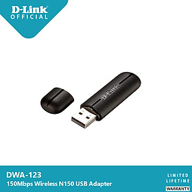 Bộ Thu Wifi D-Link DWA-123 - USB Thu Wifi Chuẩn N 150Mbps - Hàng Chính Hãng