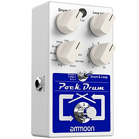 ammoon PockDrum Drum & Loop Guitar Effect Pedal 3 Modes 11 Drum Styles 11 Rhythm Types Built-in Looper Max. 20min