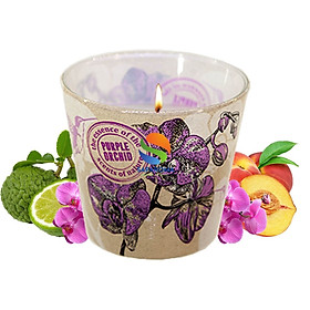 Ly nến thơm tinh dầu Bartek Orchid 115g QT00664 - lan hồ điệp, nến trang trí, thơm phòng, thư giãn, hỗ trợ khử mùi (giao mẫu ngẫu nhiên)
