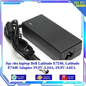 Sạc cho laptop Dell Latitude E7240 Latitude E7440 Adapter 19.5V-3.34A 19.5V-4.62A - Kèm Dây nguồn - Hàng Nhập Khẩu