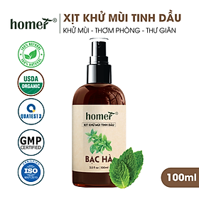 Tinh Dầu Bạc Hà Homer - Tinh Dầu Xông Thơm Phòng, Thư Giãn, Khử Mùi - Tinh dầu Sả Chanh/ Vỏ Quế/ Cam Ngọt/ Oải hương/ Ngọc Lan Tây/ Tràm Trà/ Bưởi Ngọt