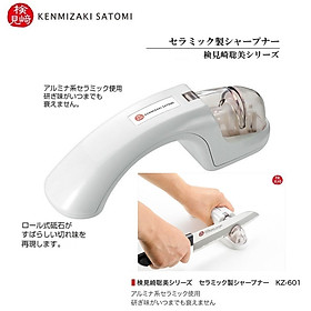 Dụng cụ mài sắc dao/ kéo inox cao cấp Satomi Kamizaki tay cầm bằng nhựa ABS - Made in Japan