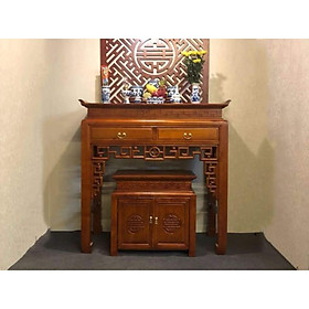Mua Án Gian  Án Thờ Gỗ Sồi Tự Nhiên Hoàn Toàn Size 127cm
