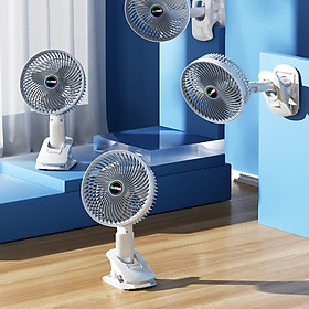 Mua QUẠT MINI CẦM TAY  CÓ ĐẾ KẸP ĐỂ BÀN THÁO LẮP TIỆN DỤNG NHIỀU CHẾ ĐỘ ĐA NĂNG 4 IN 1 - HÀNG NHẬP KHẨU