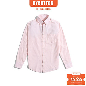 Áo Sơ Mi Nam Dài Tay BY COTTON MINI STRIPES LIGHT PINK OXOFRD SHIRT 0522