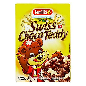Ngũ cốc sô cô la hình Gấu chocoteddy 250g hiệu Familia nhập khẩu Thụy Sĩ