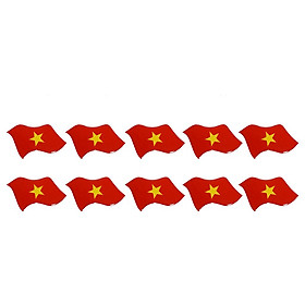 Combo 10 tem dán việt nam cờ đỏ sao vàng