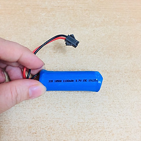 Mua Pin sạc 3.7v 1100mah chân càng cua đen hình trụ