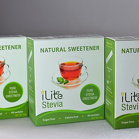 Combo 3 hộp đường cỏ ngọt tự nhiên - Đường ăn kiêng iLite từ Singapore