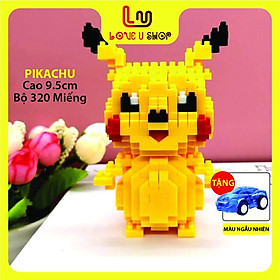 Ghép hình 3d, đồ chơi lắp ráp, xếp hình khủng long Hitokage, pikachu xịn