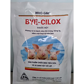 Thuốc bột Bye-cilox Phòng và trị bệnh viêm hồi tràng, hồng lị, viêm ruột hoại tử trên heo