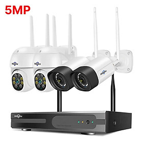 Mua Bộ Kit Camera Không Dây Hisseu 4 Camera 5MP