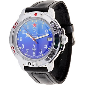 Vostok Komandirskie Military Russian Watch U-Boot Submarine Blue 2414/431289
