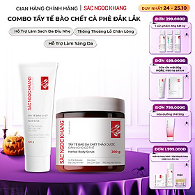 Combo Tẩy Tế Bào Chết Da Mặt 120g và Body 200g