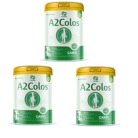 Combo 3 lon Sữa bột A2Colos Canxi lon 800g - Thích hợp cho người từ 18 tuổi trở lên