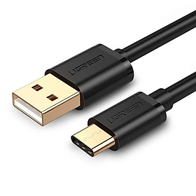 Cáp USB TypeC sang USB 2.0 vỏ PVC 2M màu Đen Ugreen UC30161US141 Hàng chính hãng