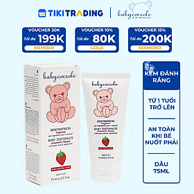 Kem đánh răng Babycoccole - 75ml - Dâu