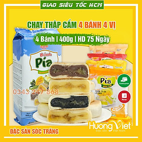 Bánh pía chay thập cẩm 4 vị khác nhau 400g