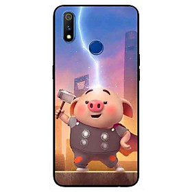 Ốp lưng in cho Realme 3 Mẫu Heo Tho