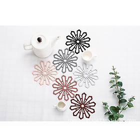 Mua Combo 3 Miếng lót nồi  ly silicone hình hoa sáng tạo