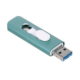 Ổ đĩa flash OTG yvonne Y15D USB2.0 U Disk Telescopic 32GB USB Type-C cho điện thoại di động / PC / máy tính xách tay - 32GB-Màu xanh lá-Size