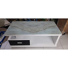 Mua Bàn trà gỗ 1 hộc kéo mặt Kính 50 x 100 cm x cao 45 cm