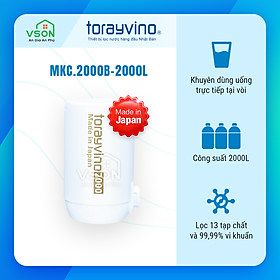 Mua Lõi lọc nước thay thế tại vòi Torayvino MKC.2000B - Uống trực tiếp tại vòi - 2000L - Hàng chính hãng Nhật Bản