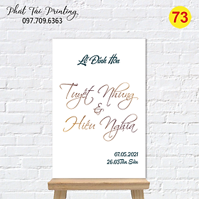 Bảng Welcome trang trí đám cưới MS 73