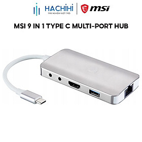 Mua Thiết bị mở rộng cổng kết nối MSI 9 in 1 Type C Multi-port Hub S53-0400210-V33