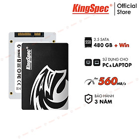 Mua Ổ cứng SSD KingSpec 480GB cài sẵn Win 10 / SATA 2.5 - Hàng Chính Hãng