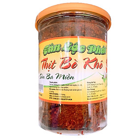 THỊT BÒ KHÔ DẠNG MIẾNG CHẤT LƯỢNG TÂN LỘC PHÁT - HŨ 150G