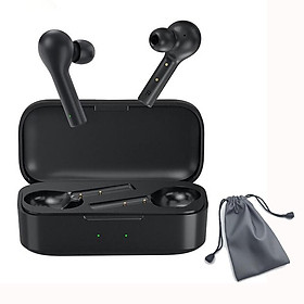Mua Tai Nghe Không Dây Bluetooth 5.0 True Wireless QCY-T5 - Dock Sạc 380mAH - Cảm Ứng - Đàm Thoại - Chống Ồn - Hàng Chính Hãng (Tặng Túi Đựng Kèm)