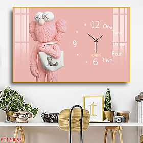 Mua Đồng Hồ Treo Tường Cô Thú Bông Nghộ Nghĩnh Cho Phòng Bé - Tranh Đồng Hồ Kim Trôi Tráng Gương Cao Cấp