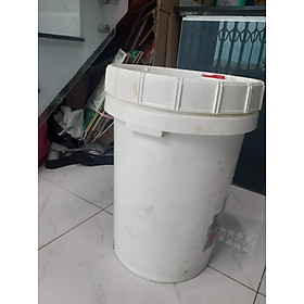 Mua Thùng nhựa tròn siêu dày  siêu to  siêu bền chứa 45 ký.