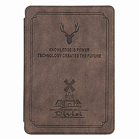 Bao Da Case Cover Cho Máy Đọc Sách Kindle Paperwhite Gen 4 10th 2018 (Màu Nâu)