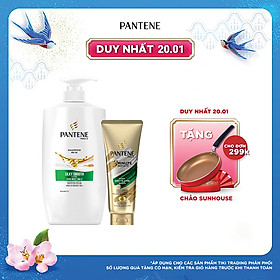 Dầu gội Pantene suôn mượt óng ả 900ml tặng 1 Dầu Xả Pantene 3 PDK 150ml (loại ngẫu nhiên)