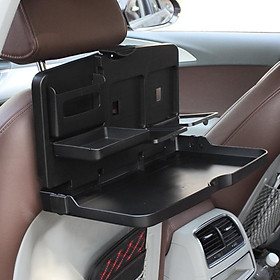 Khay đựng thức ăn/điện thoại gắn phía sau ghế xe hơi có thể gấp gọn tiện dụng
