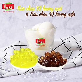 Combo Trân châu 3Q hương xoài Yoki và Trân châu 3Q hương cafe Yoki