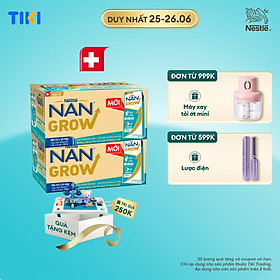 Bộ 2 Thùng 24 hộp Sữa pha sẵn Nestlé NANGROW sữa mát công thức từ Thụy Sĩ 6(4 x 180ml) - (Bé từ 1 tuổi) - Tặng Đồ chơi xếp hình công viên giải trí
