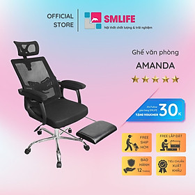 Ghế văn phòng chân xoay ngã lưng SMLIFE Amanda