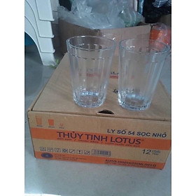 Mua Hộp 12 cốc thuỷ tinh sọc to 55 và sọc nhỏ 54 việt tiệp (310ml-250ml ) - loại đẹp
