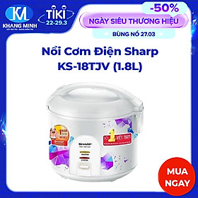 Nồi Cơm Điện Sharp KS-18TJVLL (1.8 Lít) - Hàng chính hãng