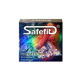 Bao cao su mát lạnh Safefit Freezer Max - hộp 3 chiếc