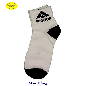 TẤT VỚ NAM Cổ trung in Chữ SPODAS trên cổ vớ Chất liệu thun cotton mềm êm, Thoáng mát, Thấm hút mồ hôi