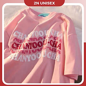 Áo thun tay lỡ form rộng - phông nam nữ cotton oversize - T shirt Chanyoou b - 2N Unisex