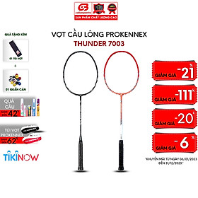 Vợt cầu lông chính hãng carbon thể thao chuyên công siêu mạnh ProKennex Thunder 7003 (1 cây) - Tặng kèm quấn cán và túi vải Cabasports