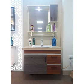 Mua Bộ tủ lavabo nhựa vân gỗ LBK202